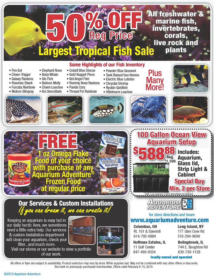 Largest Tropical Fish Sale